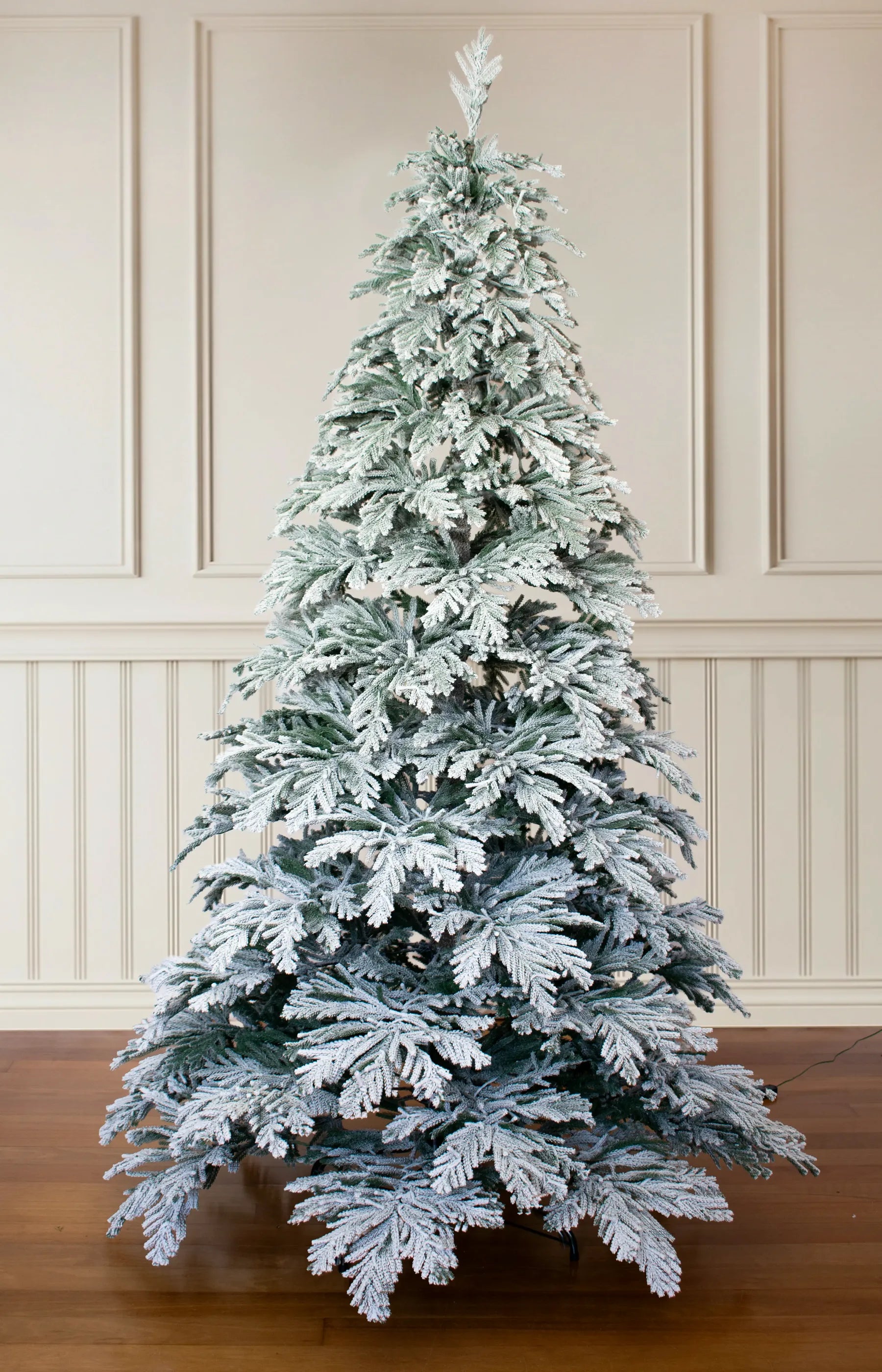 7ft Frosted Blue Spruce Ultra Realistic 100% PE Pre-Lit Luxury Frosted Christmas Tree Full