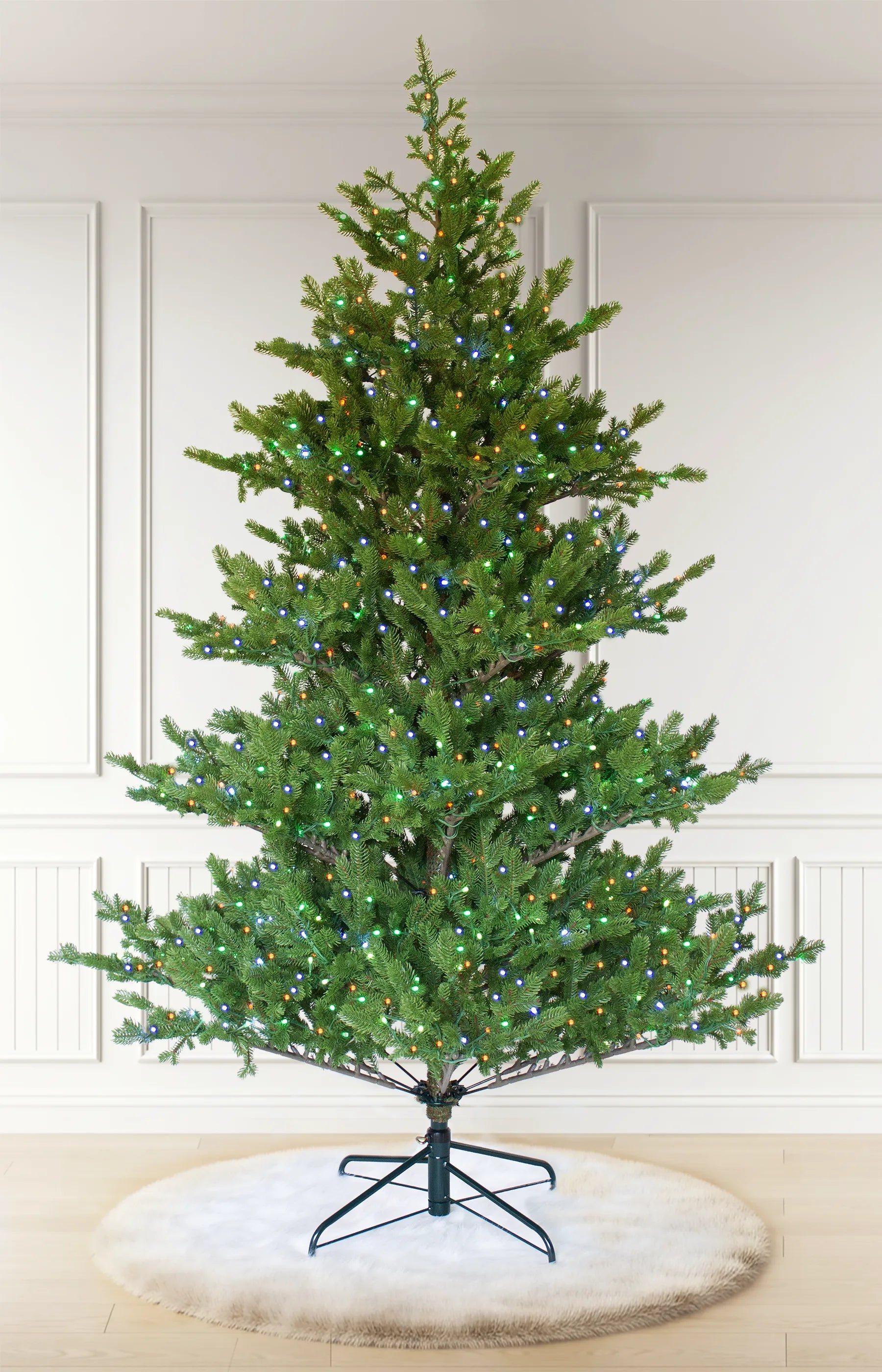 7ft Nordic Heritage Fir Ultra Realistic 100% PE Pre-Lit Luxury Christmas Tree Full RGB Lights